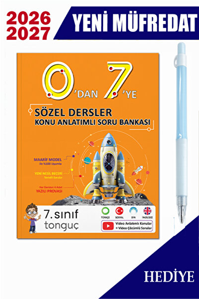 Tonguç Yayınları Tonguç 0 dan 7 ye konu anlatımlı soru bankası 2027 + hediyeli