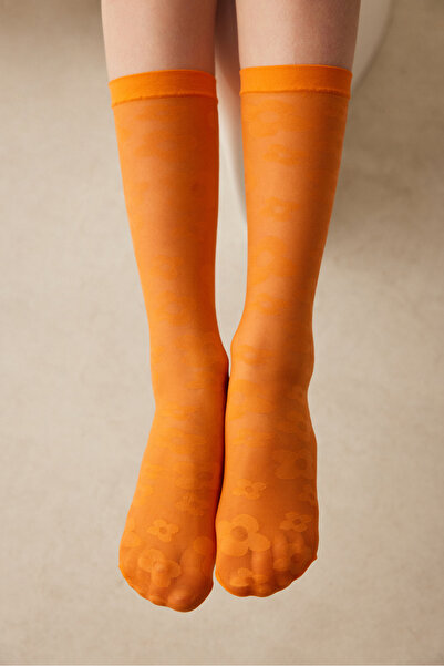 Penti Girl's Daisy Patterned Socks