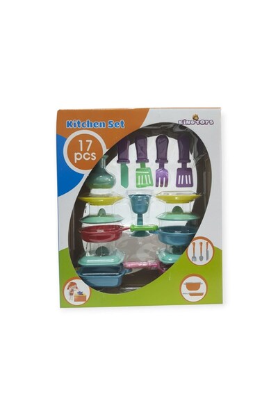 KIZILKAYA King Toys 17 Piece Kitchen Set