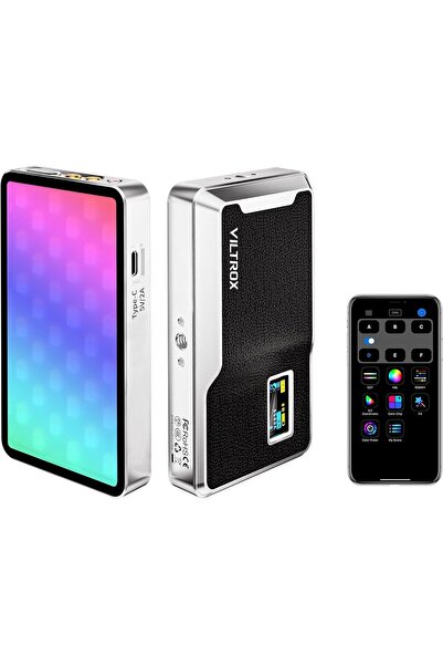 mucize VILTROX 6000mAh LED Kamera Işığı, Uygulama Kontrollü RGB Video Işığı, ...