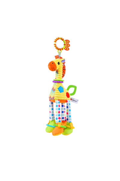 Choice Giraffe 869 Soft Giraffe Zebra Animal Handbells Rattles Plush Infant B...