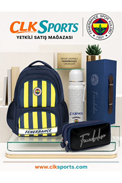 Fenerbahçe School Backpack, Pen Bag, Licensed Steel Thermos Premium Set