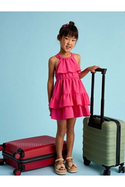 MAYORAL Girl's Ruffled Dress 2-10 Years Fuchsia