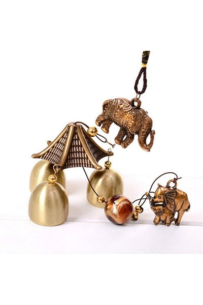 Choice elephant 1Pcs Antique Wind Chime Copper Yard Garden Outdoor Living Dec...