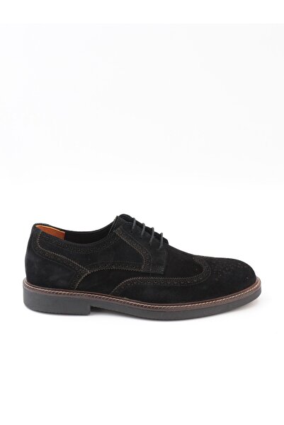 Freefoot 262002 Μαύρα ανδρικά παπούτσια casual με κορδόνια από καστόρι
