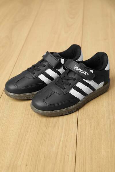 Fulla Moda Pantofi sport unisex pentru copii cu talpă termică și benzi latera...