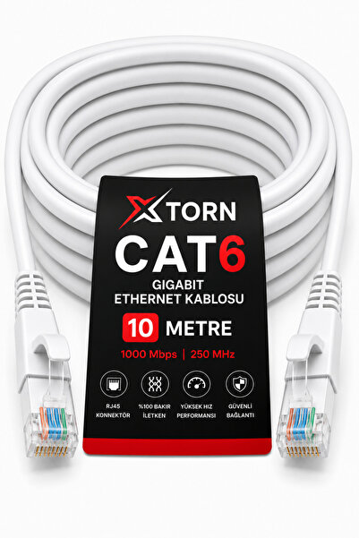 torn Cat6 Ethernet Cable 10 Meters Rj45 Lan Internet Modem Router Computer Cable