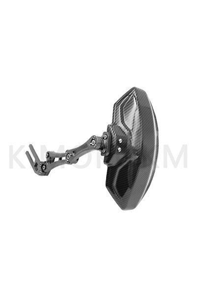 Choice5 Titanium Color Motorcycle And Bike Adjustable Imitation carbon fiber ...