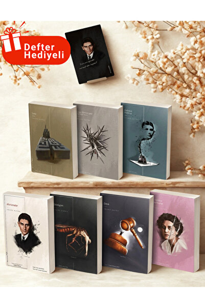 Minüskülkitap Franz Kafka Seti - 7 Kitap / Defter Hediyeli - Özel Kutulu