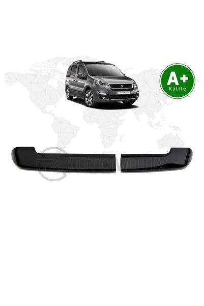 FA OTOMOTİV Peugeot Partner Panelvan Bagaj Üstü Spoiler Parlak Siyah (Çift Ba...