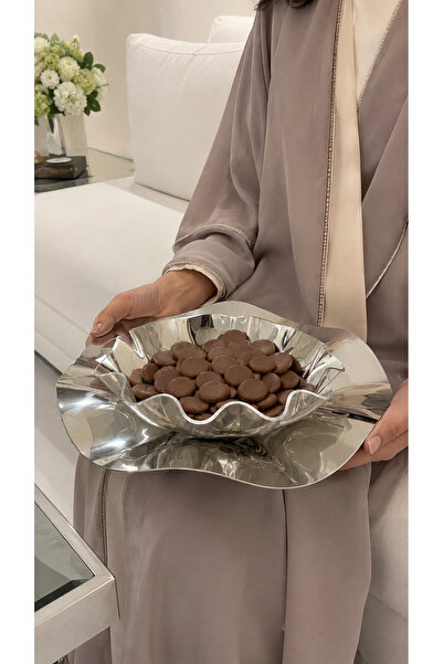 ALMASA صينية سلطه استيل مع ايكرلك بمقاس صغير - MS-6598