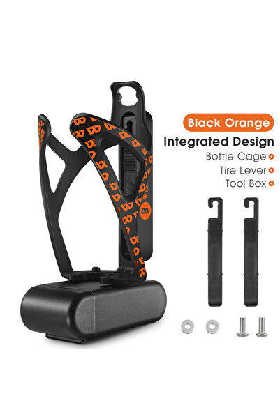 Choice1 0704036 Black Orange WEST BIKING Bike Water Bottle Cage 3 In 1 Stable...