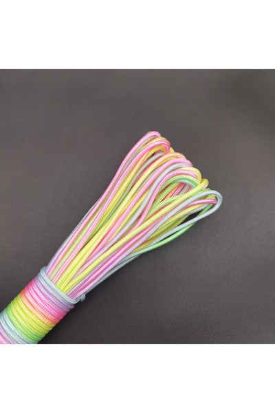 Choice 5 meters 3mm Light color 5/10/31meters 2mm/3mm/4mm Diameter Rainbow Po...