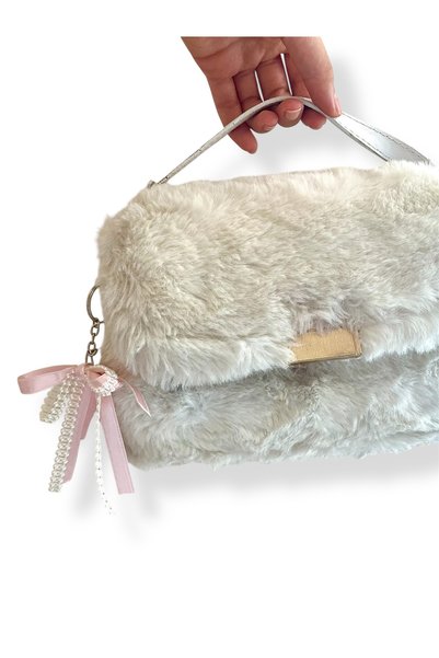 FALAVİ Pink Ribbon Charm Two Piece Bag Charm Shoe Charm Keychain