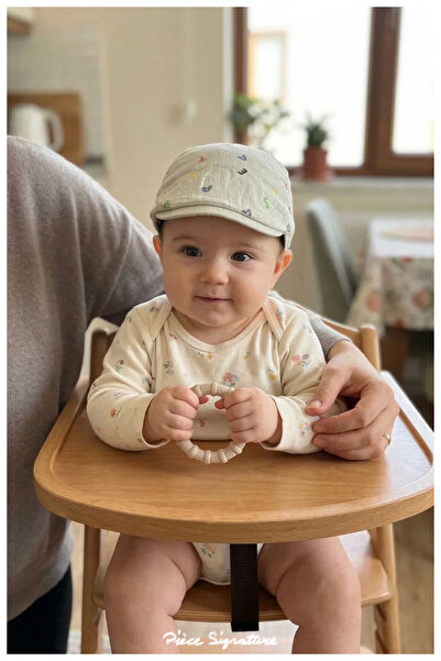 PIECE SIGNATURE 100% Linen Baby Beanie (0-18 Months) (Size 43-46 cm) (Unisex)