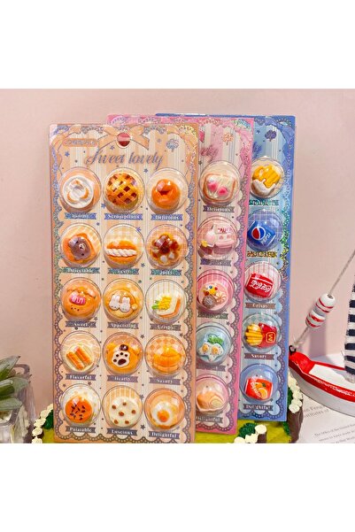 choice2 B-3pcs 2026 1pcs/3 pcs Random 3D Creative cute pet Food Cartoon Round...