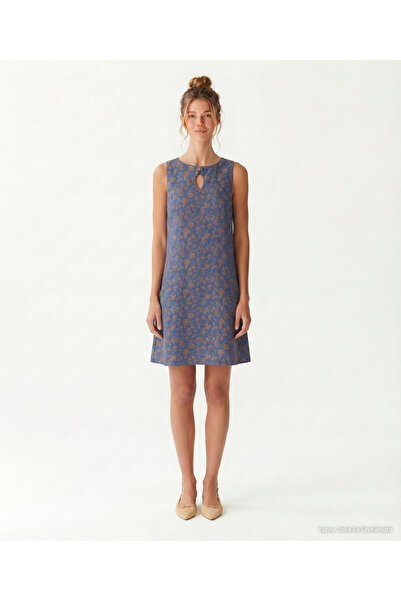 Yargıcı A Form Crew Neck Sleeveless Dress