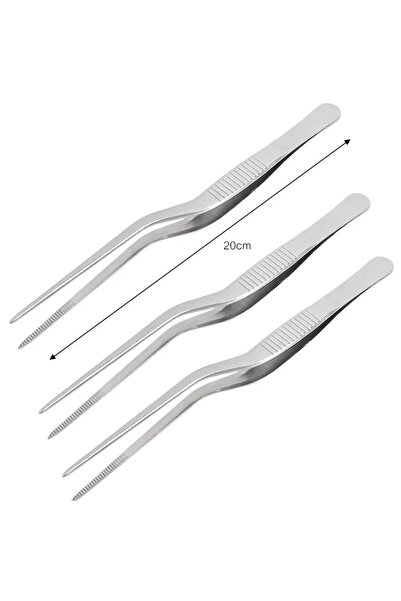 Choice 3PCs (20cm) 3/1Pcs Kitchen Tweezer Utensil BBQ Tweezer Food Clip Kitch...