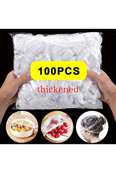 Choice1 100Pcs WHITE 100pcs Reusable Food Cling Film Covers Fruit Vegetable S...