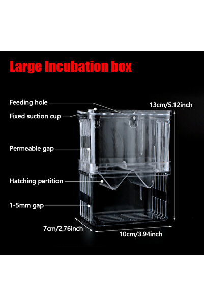Choice Large 1PC Aquarium Fish Breeder Box Durable Betta Fish Tank Fish Breed...