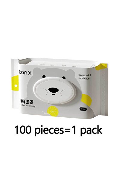 Choice 100Pcs 100Pcs 100-Pack Disposable Food-Grade Plastic Wrap Covers for H...
