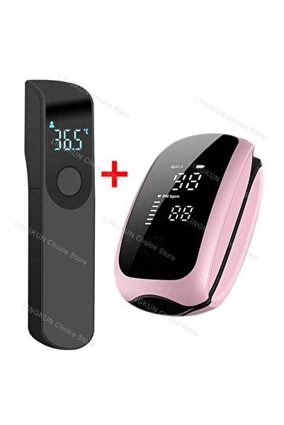 Choice5 Type 4 Rechargeable Oximeter Infrared Fever Thermometer Digital LCD I...