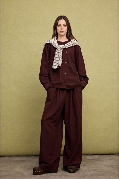 DeFacto Regular Fit Wide Leg Linen Blend Trousers H8910Ax26Au