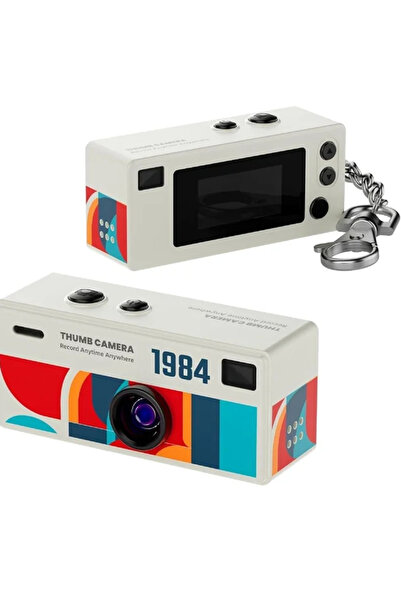 Genel Markalar G6 Thumb Camera Mini Kamera 1080P Hd Video Kayıtlı Retro Tasar...