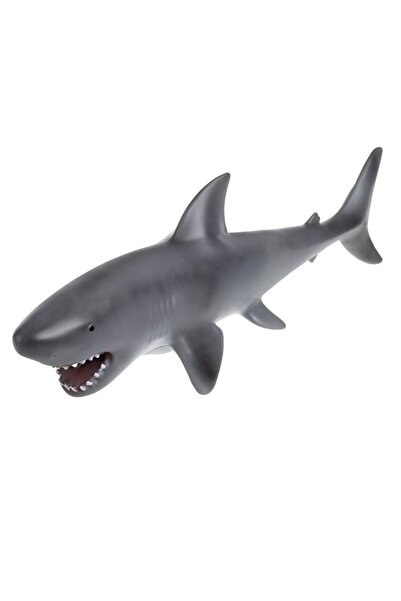 BAMI NETWORK Figurina Rechin Realista Plastic Gri 47cm Joc Creativ