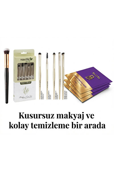 nascita En Sevilen Eco Makyaj Fırça Seti 136 + Eco Göz Makyaj Fırça Seti - 74