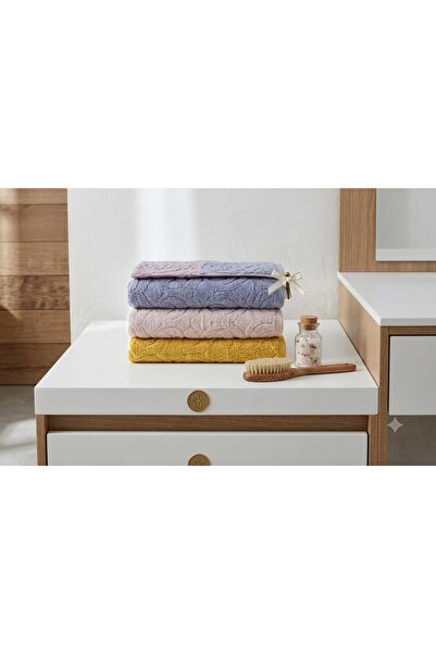 New Cotton Home Dora 3'lü%100 Doğal Micro Cotton Pamuk El Yüz Baş Havlu Seti ...