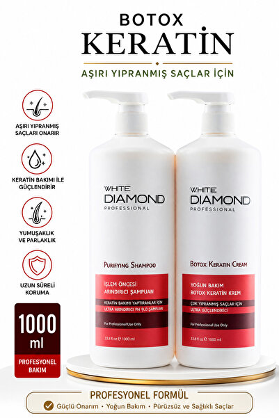 WHİTE DİAMOND Aşırı yıpranmış saçlar için onarıcı yenileyici güçlü etkili bot...