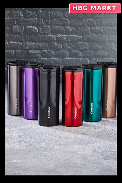 Generic Brand Ckr-2041 400ml Long Colorful Steel Thermos Cup