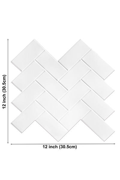 Choice1 VP401 10-sheets Peel and Stick 3d Wall Tile Sticker Waterproof Vinyl ...