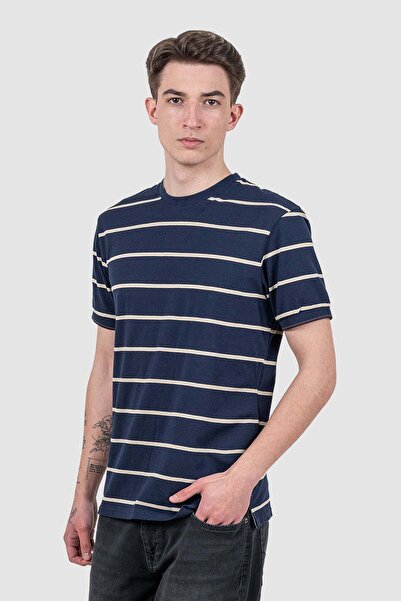 Bakers Tricou bărbătesc bleumarin cu dungi
