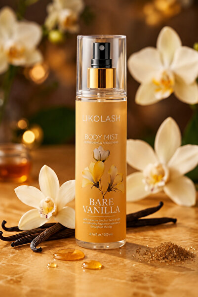 Likolash Bare Vanilla Body Mist Kadın Vücut Spreyi Vanilya Kokulu 200 ml Fera...