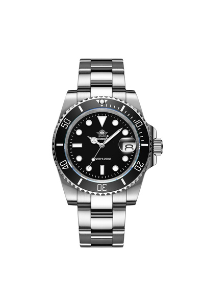 Choice4 black steel ADDIESDIVE Men's Classic Watch with Ceramic Bezel 200m Wa...