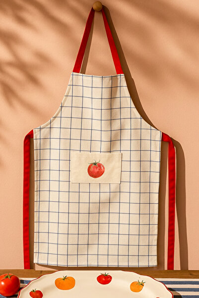 Rakle X Bengi Kurtcebe Pomodoro Kitchen Apron 64X80 cm