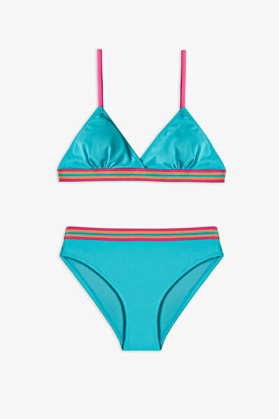 Penti Girl's Turquoise Island Triangle Bikini Set