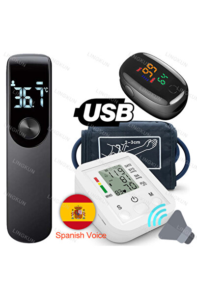Choice3 Spanish Voice Set 12 Spanish Voice Arm Automatic Blood Pressure Monit...
