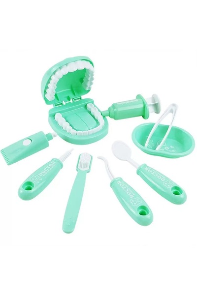 Choice1 Green Early Education Toy Set Oral Brushing Practice Toy Little Docto...