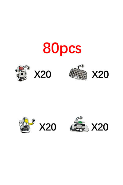 Choice3 80 قطعة من أنابيب تقويم الأسنان ROTH 0.022 R6 للضرس الأول، قابلة للرب...