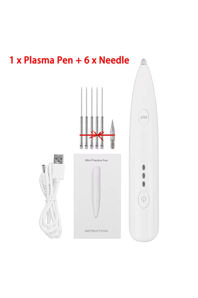 choice2 1 Pen 6 Needles Plasma Pen Skin Tag Remover Mole Removal Wart Spots D...