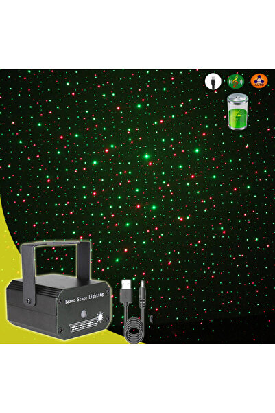 Choice USB 5V B With Battery Rechargeable Mini R&G Firefly Laser Disco Light ...