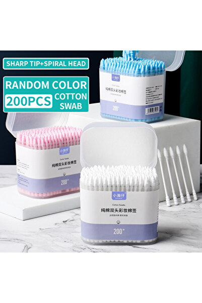 choice2 200pcs 600/400/200PCS Double Ended Cotton Pads Pointed Wooden Swab Ma...