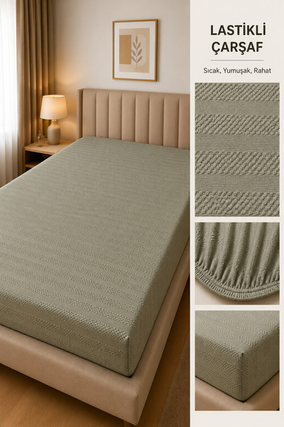 LADYNİL 100% Cotton Jacquard Combed Elastic Bed Sheet |   Single-Double-King ...