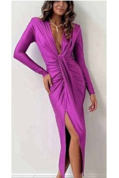 Azara Rochie eleganta din lycra Crystal - Roz