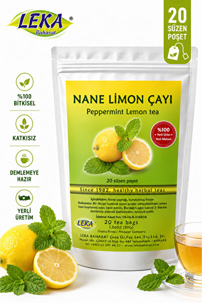 leka baharat Nane Limon Çayı 20x1,5g Süzen Poşet