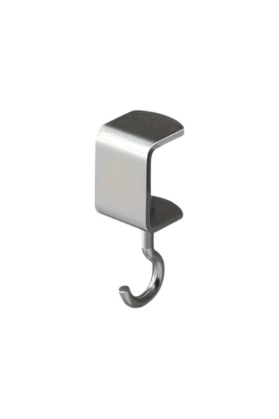 Choice 2pcs Silver 1/5pcs Steel Table Hooks With 360° Swivel - Removable, Loa...