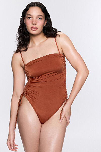 Penti Brown Eva Glitter Swimsuit